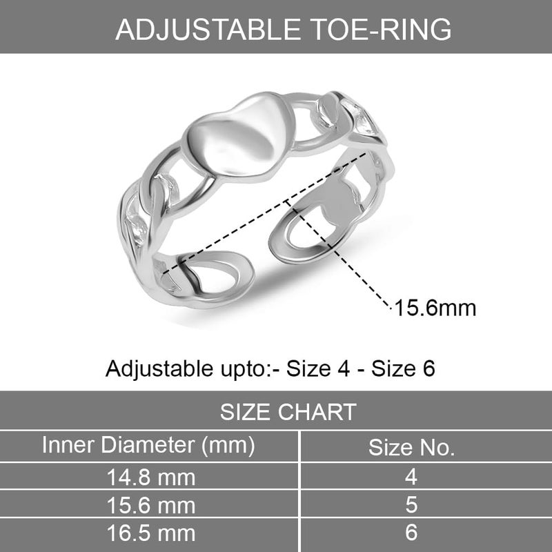 LeCalla 925 Sterling Silver Toe Rings for Women | Minimalist Classic Toe-Rings for Gifting Simple Open Adjustable Toe Band Ring for Women | Smoother and Comfortable to Wear - Image 4